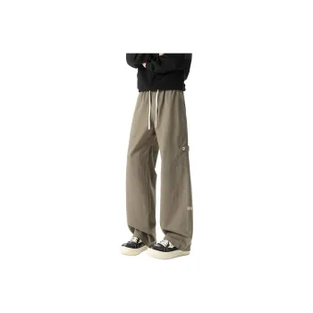 HCHUICHENG Casual Pants Unisex Green