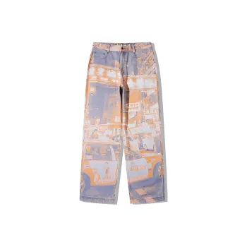 LiNing x STEVEN HARRINGTON Casual Pants Men's City Nightscapes All Over Print