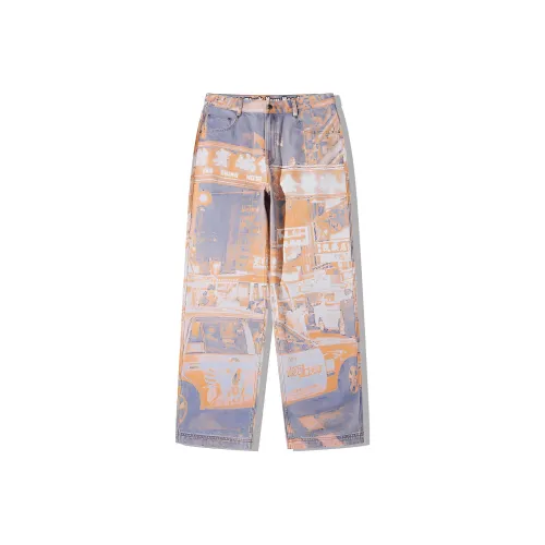 LiNing x STEVEN HARRINGTON Casual Pants Men's City Nightscapes All Over Print