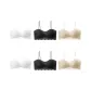6 Pcs Set (White 2+Black 2+Skin 2)