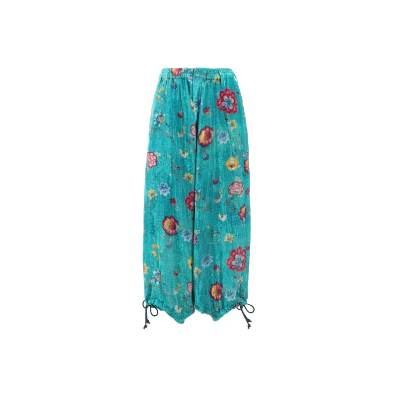 Yohji Yamamoto Ground Y SS25 Casual Pants Unisex Turquoise-0