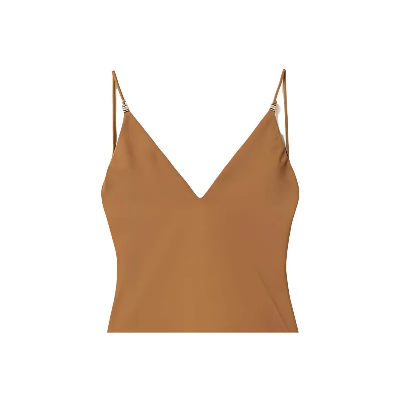 MIU MIU One-piece Swimsuit Women's Cork Beige-2