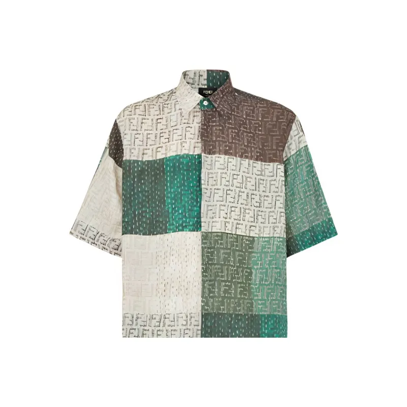 FENDI Ff Linen Shirt-4
