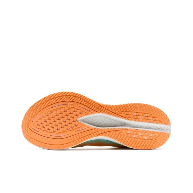 XTEP Speed 5.0LITE Cushioning Slip Resistant And Abrasion Resistant Low Top Running Shoes Men's White Orange-5