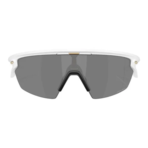 Oakley Plastic Irregular Shape Sunglasses Unisex White