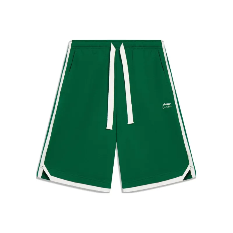 LINING Sports Life Collection Casual Shorts Men Cool Pine Green-0