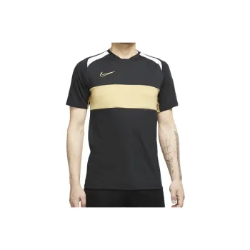 Nike Dri Fit Soccer Jerseys Men Black White Gold