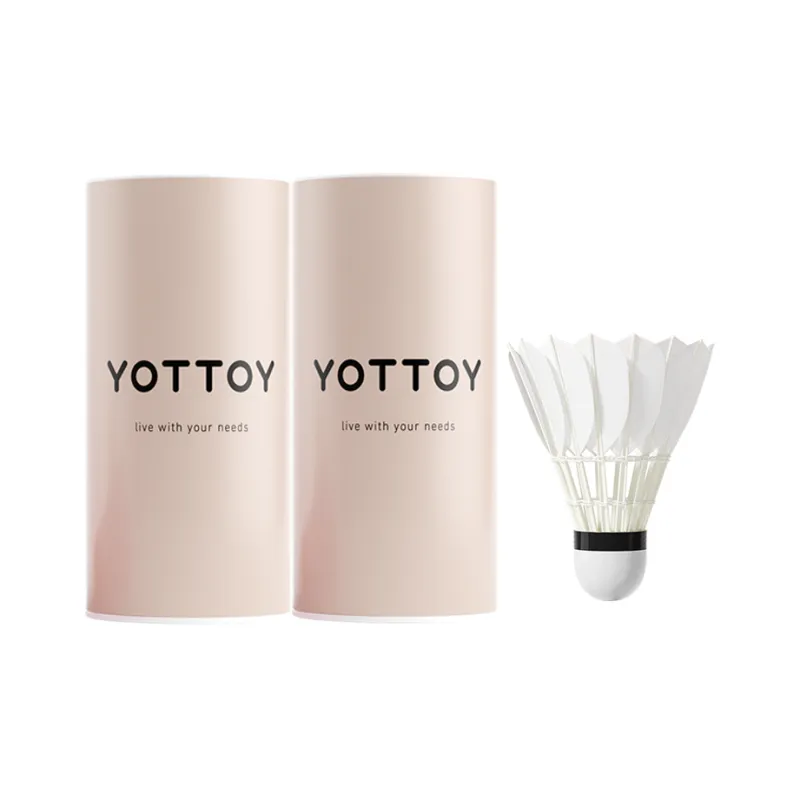 YOTTOY Goose Feather Shuttlecock 3 Pack Goose Feather Shuttlecocks-5