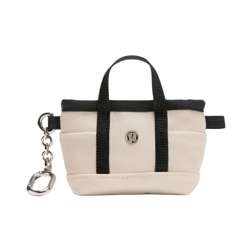 Lululemon Cotton Coin Purse Extra Mini Unisex Natural Color & Black