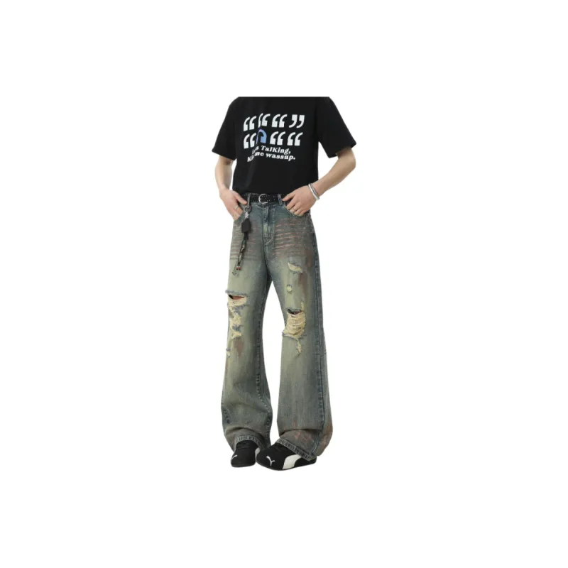 DJ.SPIRIT Jeans Unisex Vintage Blue-0