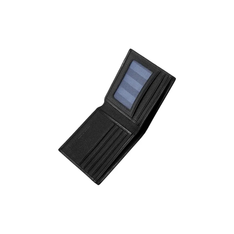 PIERRE CARDIN Cow Leather Card Holder Men's Black-6