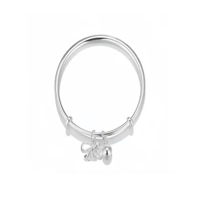 Hui Xuan Charm 999 Fine Silver Bangles Women's-0