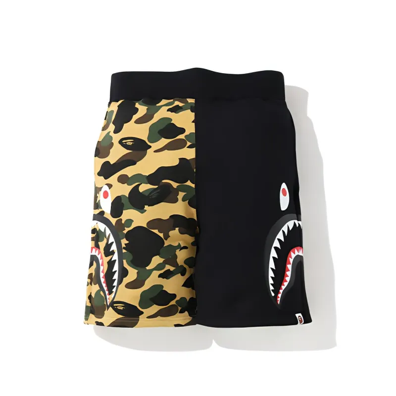 Bape 1st Camo Side Shark Sweatshort-0