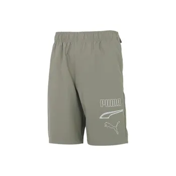 PUMA Sports Shorts Men Gray Green
