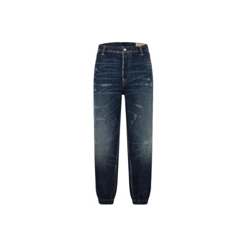EVISU Casual Pants Men's Denim Blue