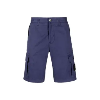 STONE ISLAND Cargo Shorts Men's Purple