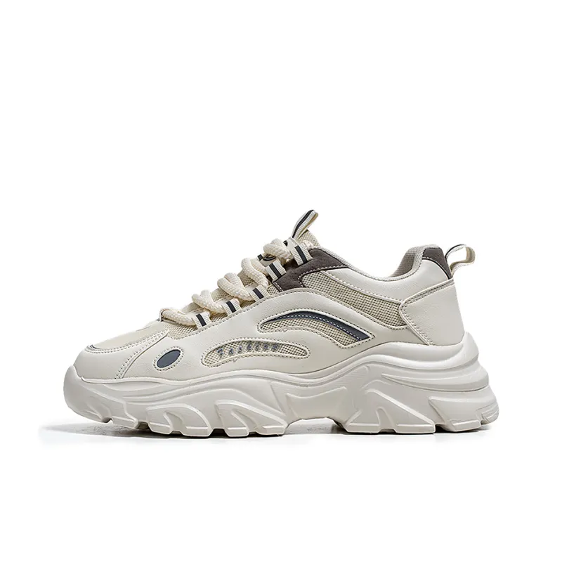 Yi Jiabao Anti Slip Wear Resistant Low Top Chunky Sneakers Men's-5