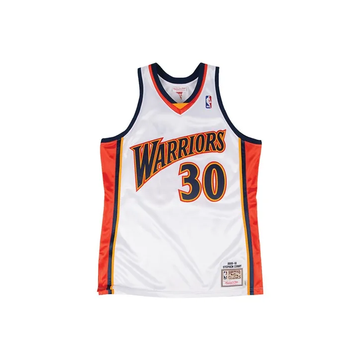 Mitchell Ness 'NBA Golden State Warriors 09 Stephen Curry' Authentic Jersey-2
