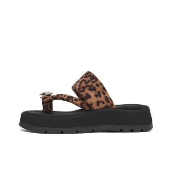 Hotwind Vintage Leopard Series Slip Resistant Flip Flops Unisex