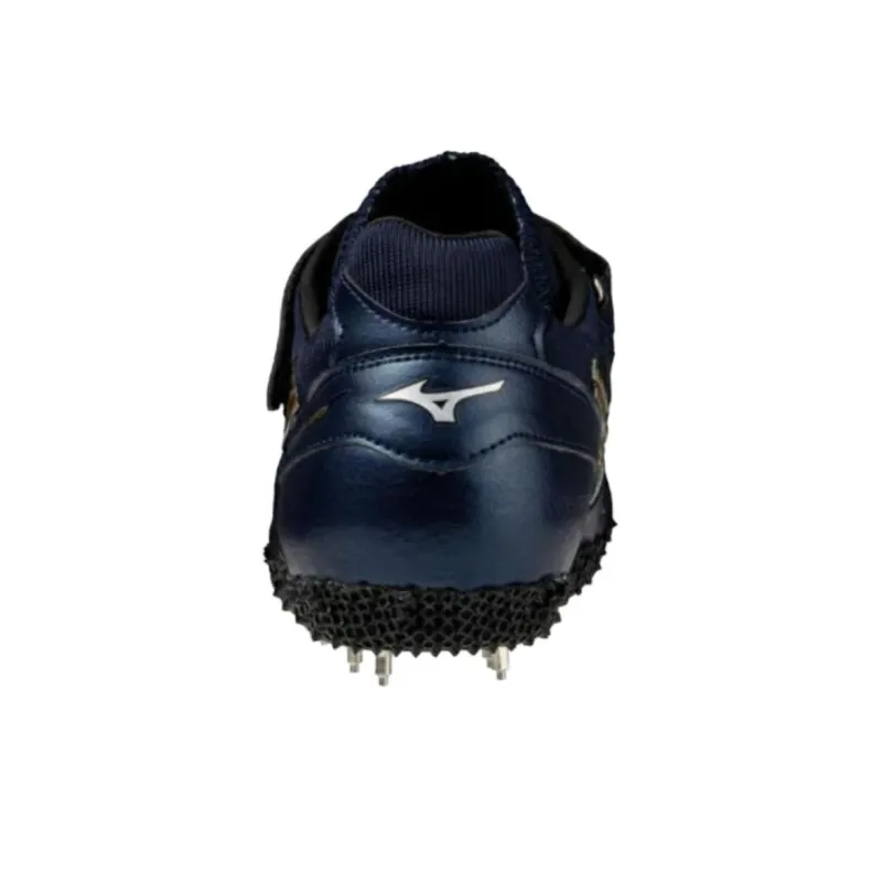 Mizuno Slip Resistant And Abrasion Resistant Functionality Blue Track And Field Shoes Unisex Low Top-3