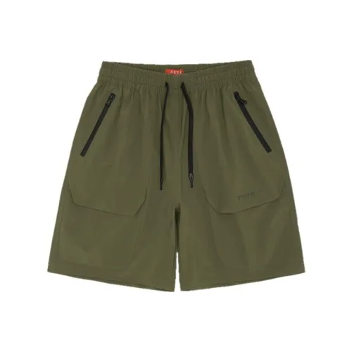 GUESS Casual Shorts Men Olive Green