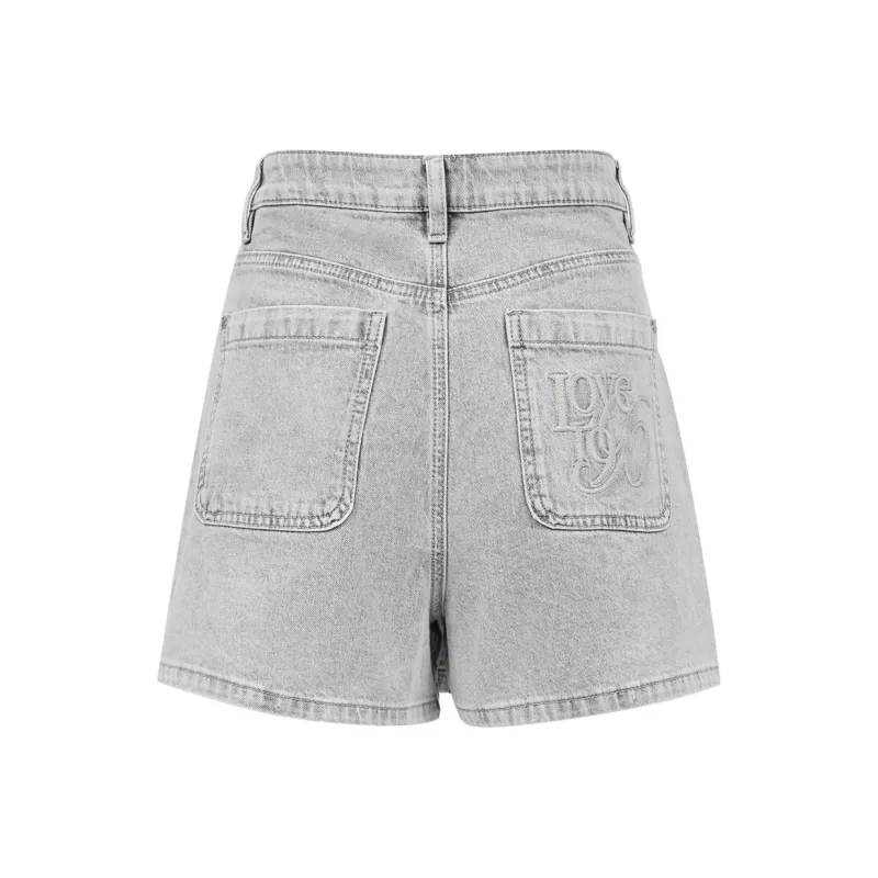ONLY Denim Shorts Women's J08 Light Denim Gray-1