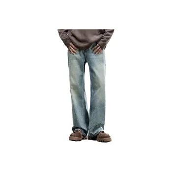 【dme】 Jeans Men's Vintage Light Blue