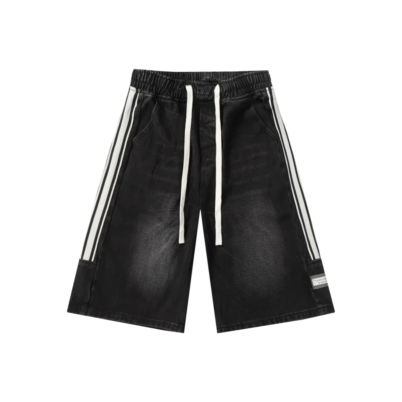 Michael Rock Denim Shorts Unisex-0