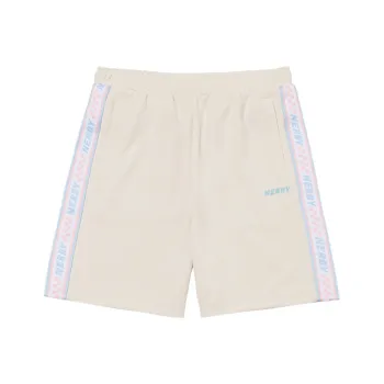 Nerdy Casual Shorts Unisex Cream