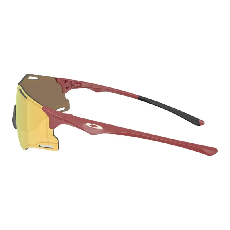 Oakley Plastic Irregular Shape Sunglasses Unisex Red-2