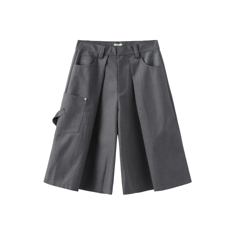 Umamiism Casual Shorts Unisex Gray-0