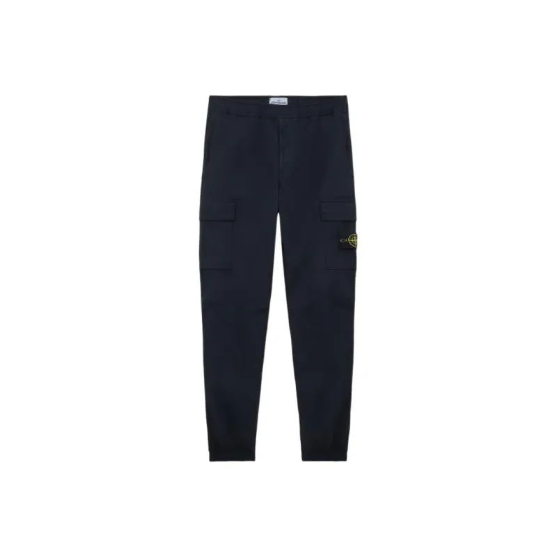 STONE ISLAND Compass Patch Tapered Leg Pants-0