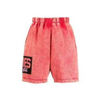 Aries X Vans Vault Fleece Shorts 'Red'