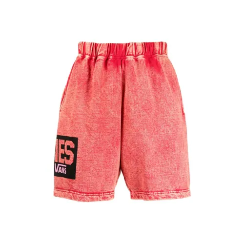Aries X Vans Vault Fleece shorts lavage 'Red'