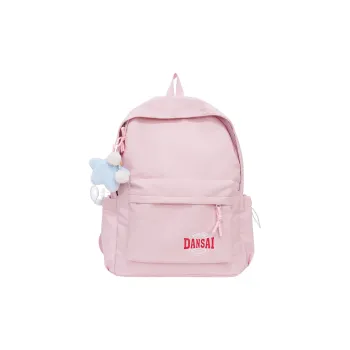 SEVENMOONS Nylon Fabric Backpack Women's Ivory/Black/Red/Violet/Light Blue/Pink