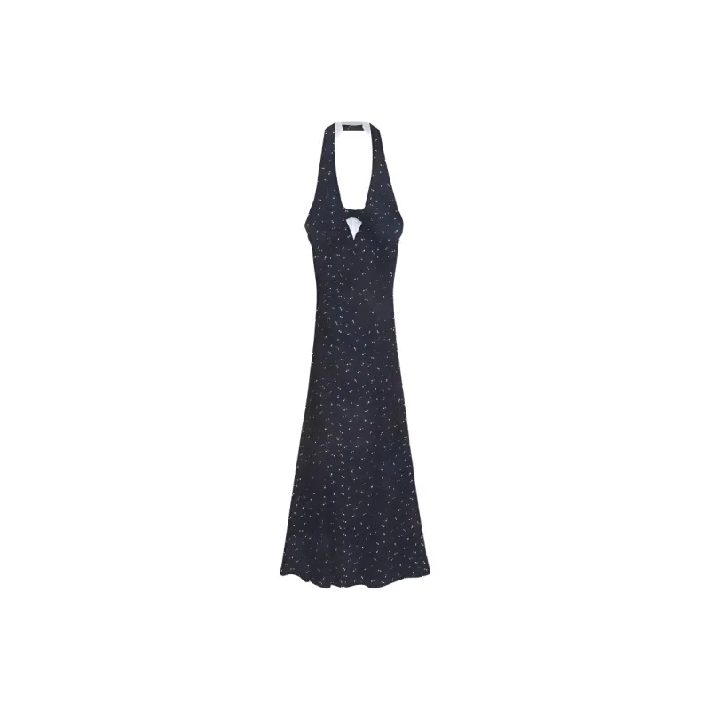 CZMO Slip Dress Women's Blue Print-1