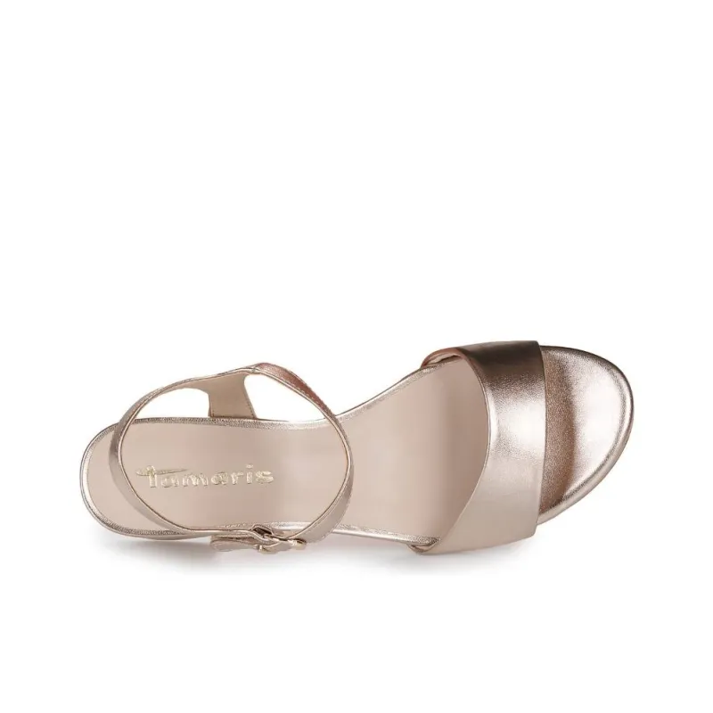 Tamaris One Strap Sandals 5cm Women's Pink-5