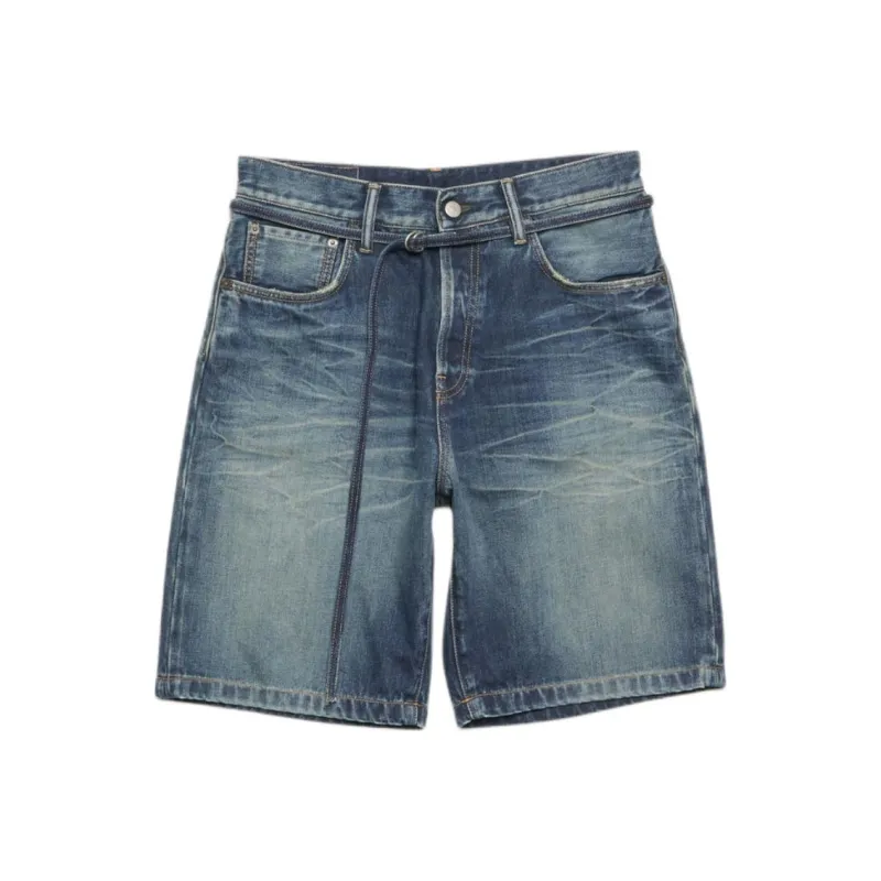 Acne Studios Loose Fit Denim Shorts-0