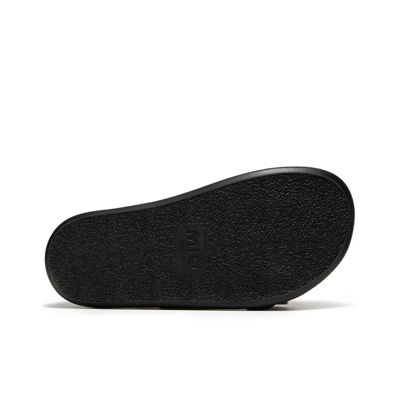 MIO Slide Slippers Women's Black, White-11