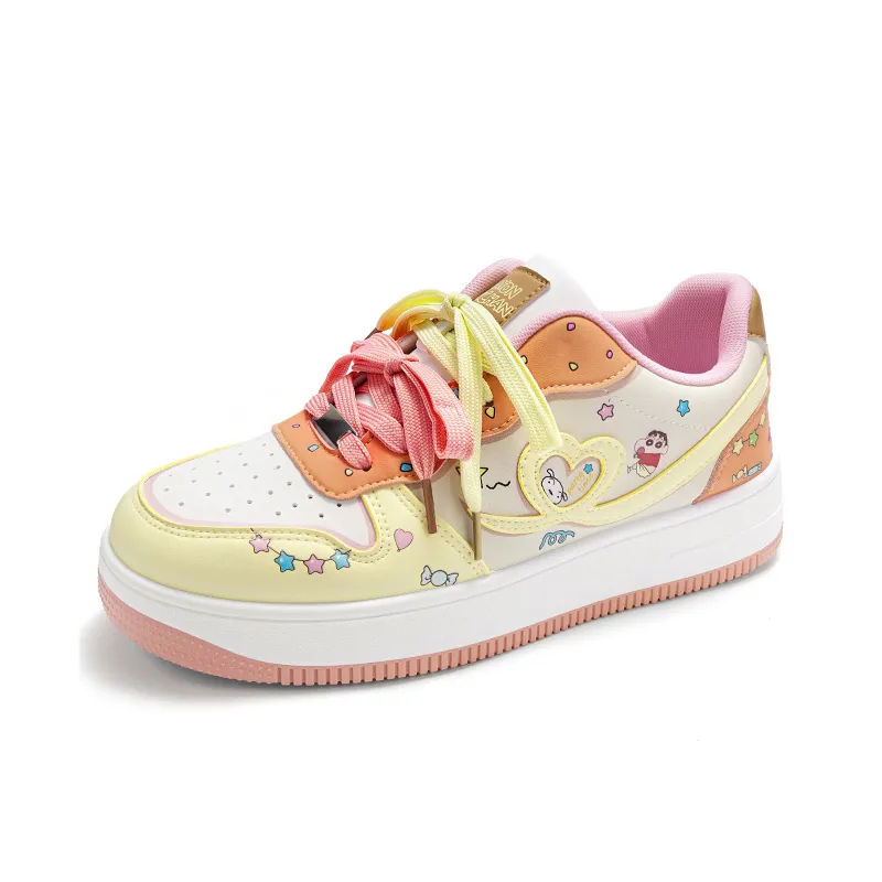 Crayon Shinchan Anti Slip Wear Resistant Low Top Skateboard Shoes Unisex-8