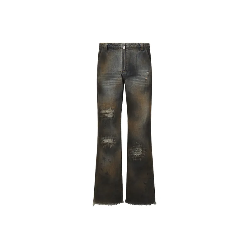 ROCAWEAR Jeans Unisex Yellow Mud Denim Blue-0