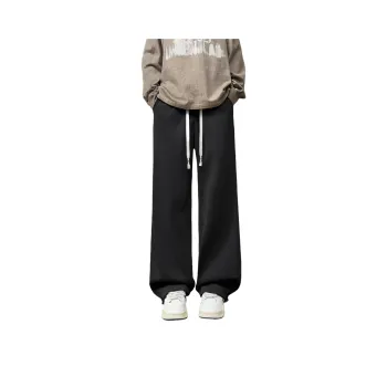 Fakeyoung Casual Pants Unisex Black