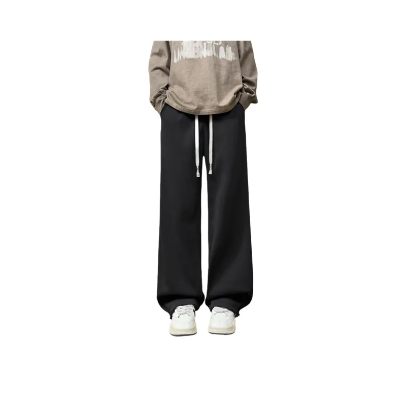 Fakeyoung Casual Pants Unisex Black-0