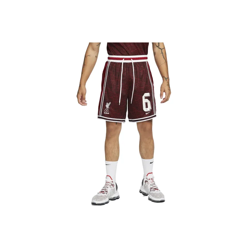 Lebron X Nike Casual Shorts Men Burgundy Dark Red-0