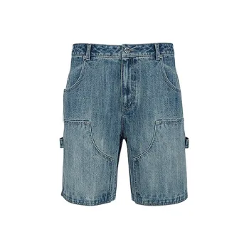 YLDP Denim Shorts Unisex Light Blue