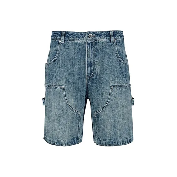 YLDP Denim Shorts Unisex Light Blue-0