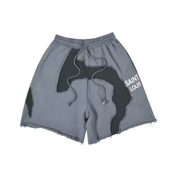 SSSAINT LOUIS Casual Shorts Unisex Gray
