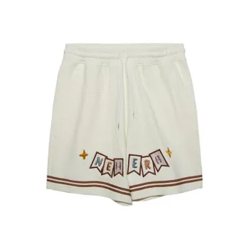 New Era Casual Shorts Unisex Ivory White