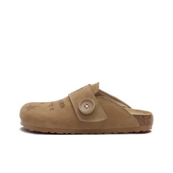 MASOOMAKE Rubber Sole Embroidery Closed Toe Slippers Women's