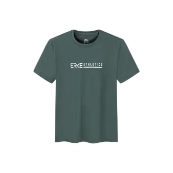Erke Tennis Series T Shirt Men's Mountain Walk Green